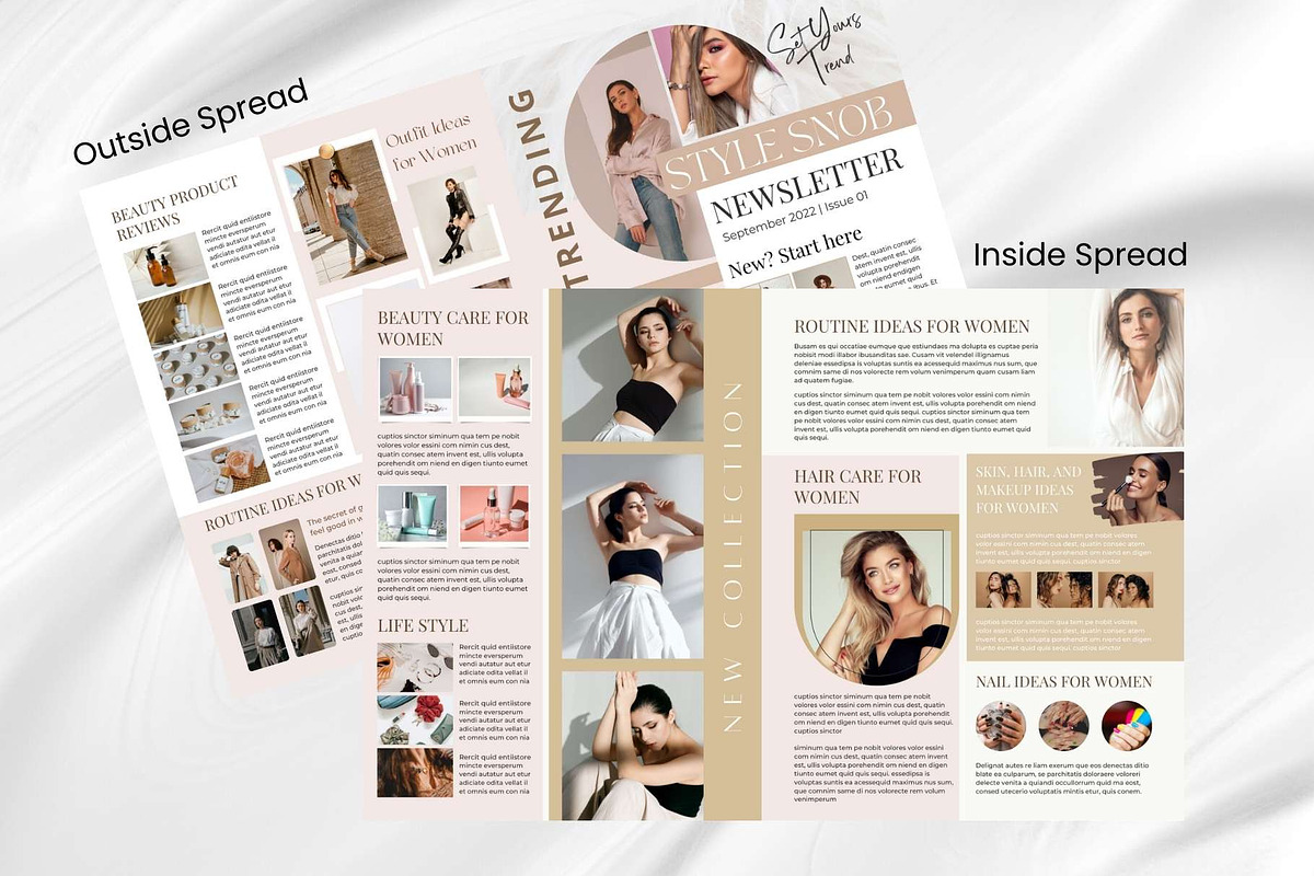 Canva Newsletter Template Fashion, an Email Template by PixelCraft (Photo 9 of 15)