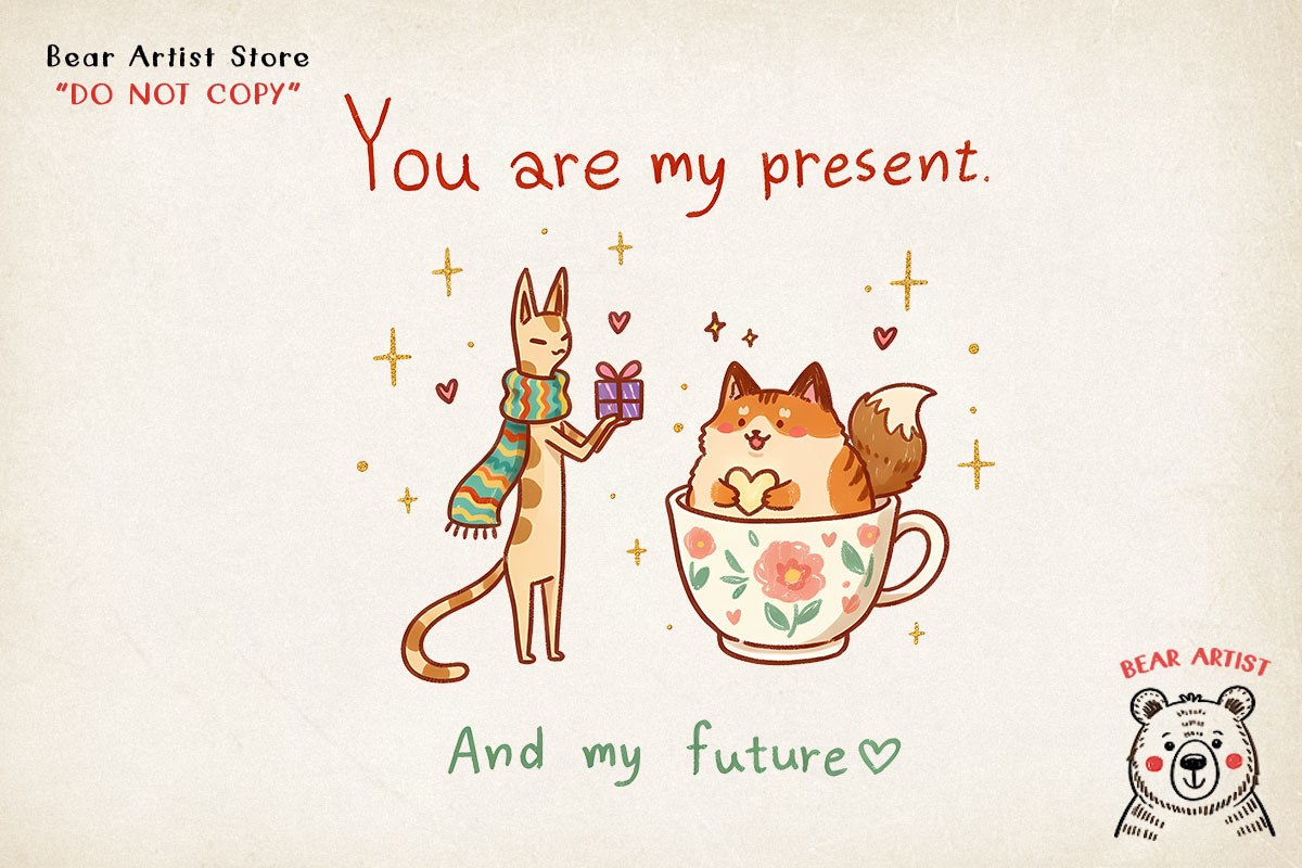 Valentine Cat PNG Bundle, a Graphic by GlitterCraft (Photo 61 of 101)