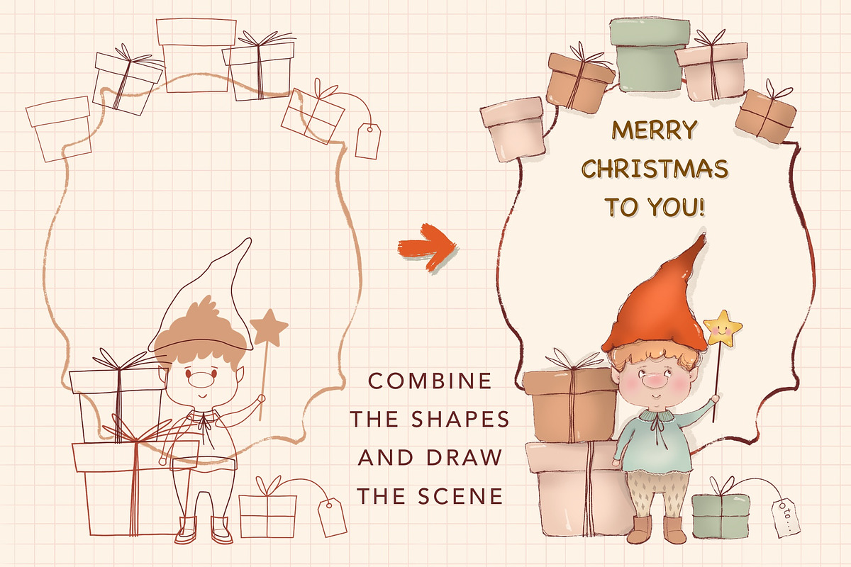 Gnomes Drawing Toolkit, a Brush Add-On by Rosangela Curti (Photo 8 of 13)