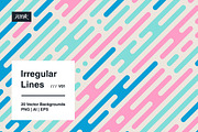 Irregular Lines - Vector Backgrounds, a Background Graphic by dvtchk (Thumbnail 4 of 13)