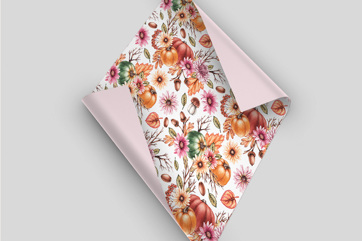 Autumn Watercolor floral collection, a Decorative Illustration by SashaKondr (Photo 7 of 20)