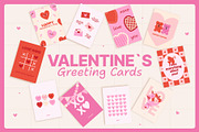 Valentine`s Greeting Cards, an Object Graphic by Creative Gallery (Thumbnail 1 of 7)