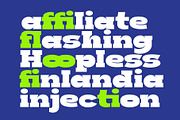 Boldie Slab Font Width, a Slab Serif Font by Fortunes Co (Thumbnail 6 of 12)