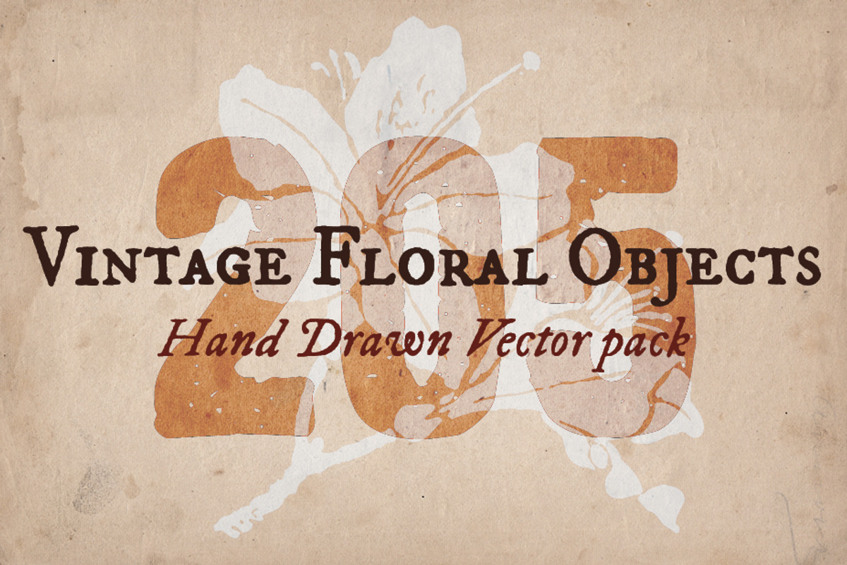 205 Floral Objects, an Object Graphic by Mr Vintage (Photo 1 of 5)