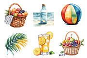 Summer on the Beach Clipart PNG, an Illustration by SinaCreation (Thumbnail 4 of 5)
