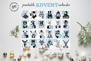 Printable advent calendar, a Poster Template by handsketched (Thumbnail 1 of 8)