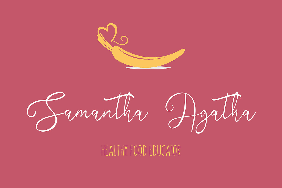 Vilona Calligraphy Script Font, a Script Font by Giant Design (Photo 3 of 10)