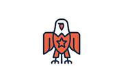 Bold American Eagle Graphic Symbol, a Branding & Logo Template by Vectorium Studio (Thumbnail 1 of 2)