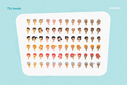 Vector Character Creator Mega Bundle, an Object Illustration by Staple. (Thumbnail 9 of 11)
