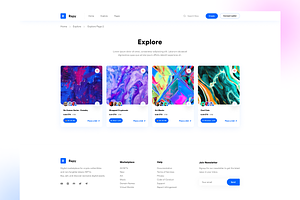 NFT'S Explore UI Kit