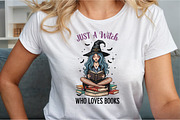 Just a Witch Who Loves Books,Hallowe, an Illustration by Sublimation Artist (Thumbnail 8 of 9)