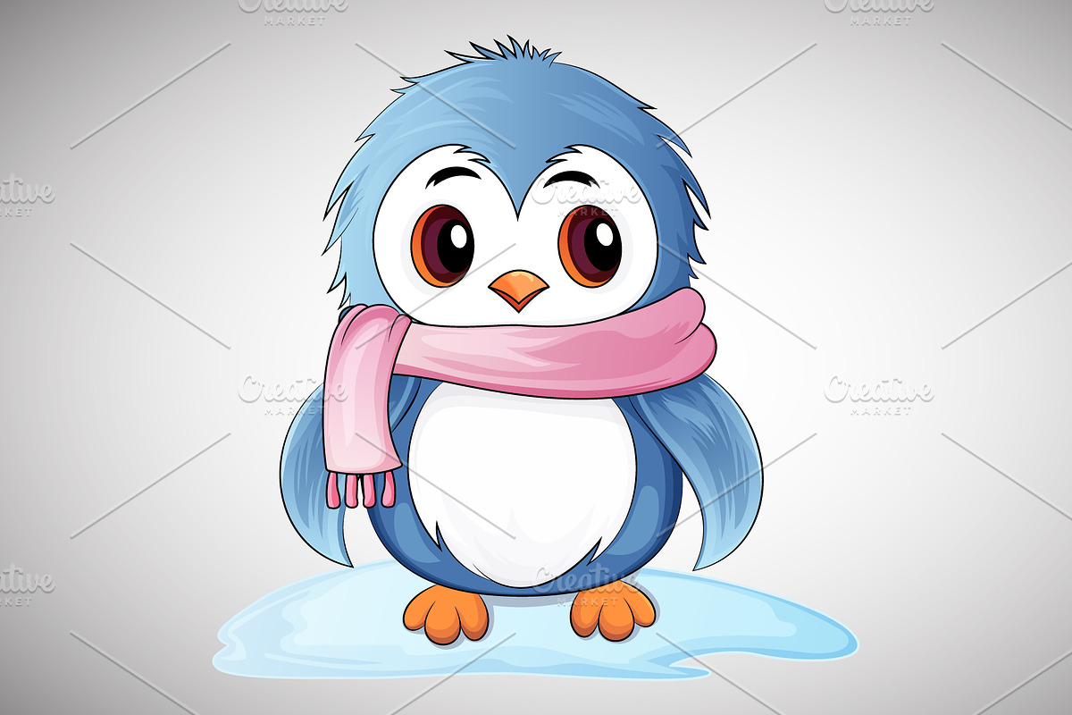 Penguin Cartoon vector illustration, an Animal Illustration by Ghagra (Photo 1 of 4)