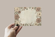 Vintage Flower Border Background, a Background Graphic by Forhadx5 (Thumbnail 7 of 8)