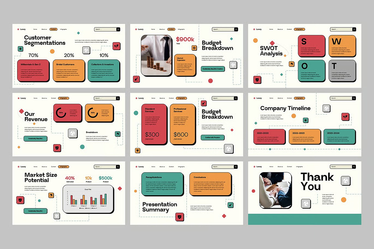 Luxury Brand Brief GSlides, PPoint preview 4