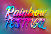 Rainbow Colors Photoshop Text Effect, a Layer Style Add-On by angelicafx (Thumbnail 2 of 7)