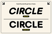 Radeil Rounded Rough, a Sans Serif Font by Craft Supply Co. (Thumbnail 3 of 8)
