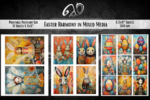 Easter Harmony In Mixed Media