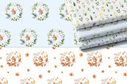 Woodland Forest fall animals clipart, an Animal Illustration by Pattern + watercolor (Thumbnail 12 of 13)