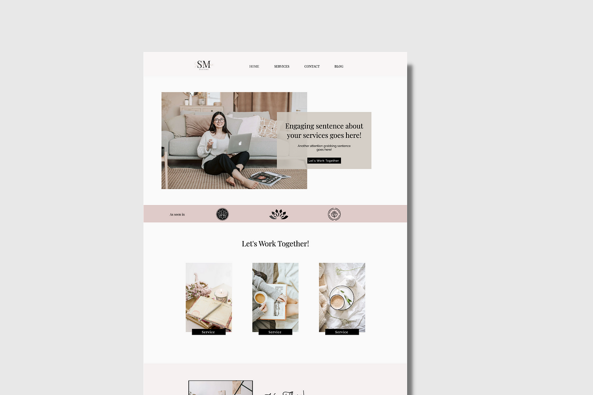 Wix Website Template | Coach Sarah, a Websites & App Template by Joanna Lane Designs (Photo 2 of 4)