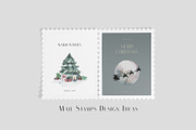 Winter Christmas Watercolor Card Set, a Decorative Illustration by WalaPalette (Thumbnail 8 of 14)