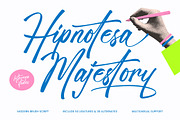 Hipnotesa Majestory Modern Brush, a Script Font by Letterena Studios Script (Thumbnail 1 of 10)