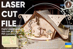 Fantasy dollhouse - Laser Cut File