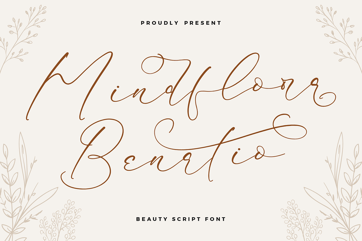 Mindflora Benatio Beauty Script Font, a Script Font by Storytype Studio (Photo 1 of 15)