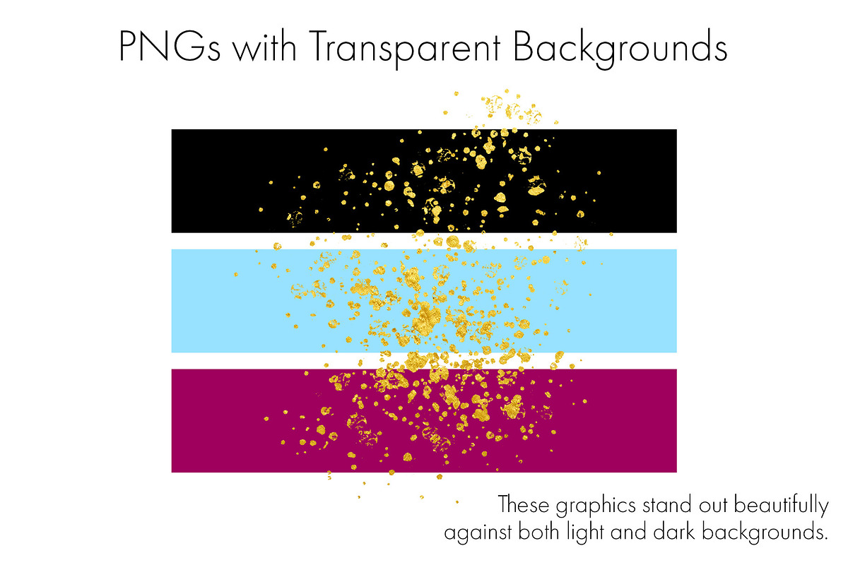 Gold Splatters Clipart | Gold Dust, an Object Graphic by The Digital Download Shop (Photo 3 of 9)