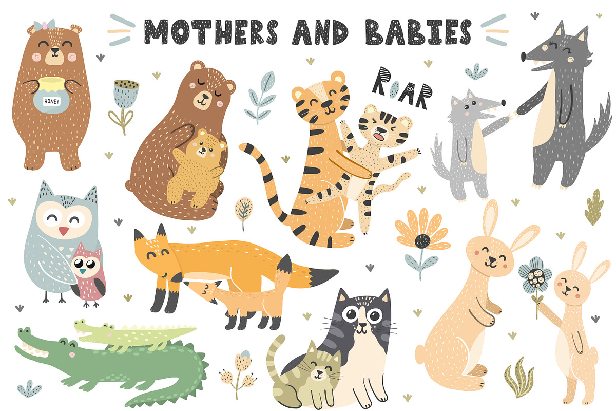 I Love Mom Collection, an Animal Illustration by Gulnara Sabirova (Photo 4 of 8)