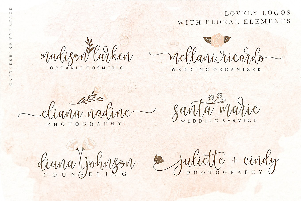 Sale 20% Cattieshine - Font Duo, a Script Font by Anatadesign (Photo 19 of 22)