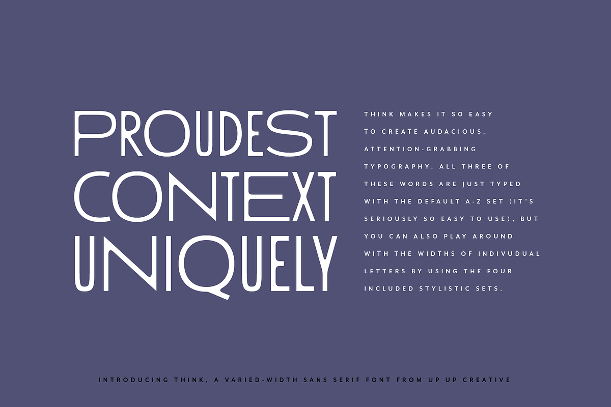 Think Sans Serif Font Family, a Sans Serif Font by Up Up Creative (Photo 11 of 13)