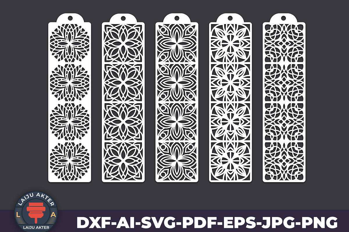 Bookmark Laser Cut SVG Bundle 02, a Design Template by LaijuAkter (Photo 2 of 2)