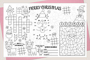 Christmas village coloring placemats, an Education Illustration by Lexi Claus (Thumbnail 4 of 6)