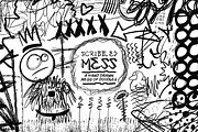 Scribbled Mess Hand Drawn Clipart, an Object Graphic by Heather Green Designs (Thumbnail 1 of 6)