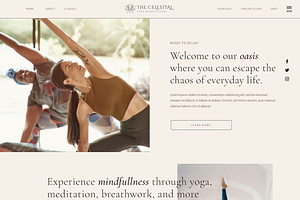 Wix Website Template For Yoga Coach