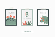 My little Dinosaur. Watercolor set, an Animal Illustration by Cute And Wild (Thumbnail 4 of 6)