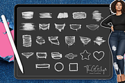Procreate Denim Rips & Frayed Edges, a Brush Add-On by The GG Shop (Thumbnail 4 of 6)