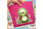 Whimsical Easter Chick Clipart, an Illustration by designcity5 (Thumbnail 3 of 5)