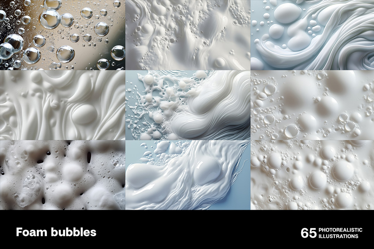 Foam bubbles. Collection, a Healthcare Illustration by Handmadefont (Photo 5 of 12)