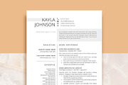 Professional Resume Template Word, a Resume Template by VictoriousVita (Thumbnail 1 of 8)