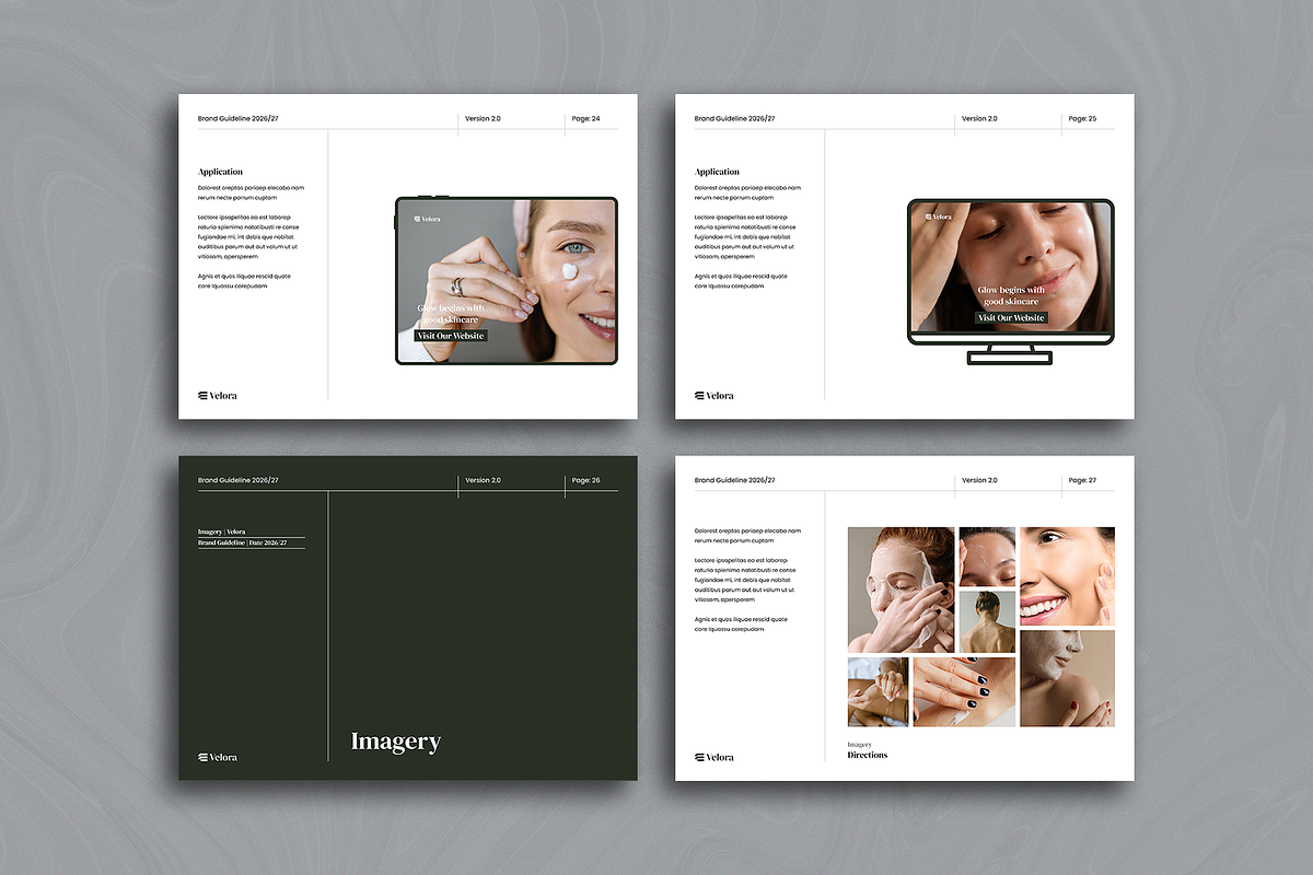 Velora · Brand Guidelines, a Brochure Template by ArtisticLand (Photo 13 of 14)