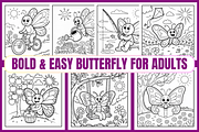 Bold & Easy Butterfly For Adults, an Animal Illustration by Coco Bloom (Thumbnail 1 of 3)