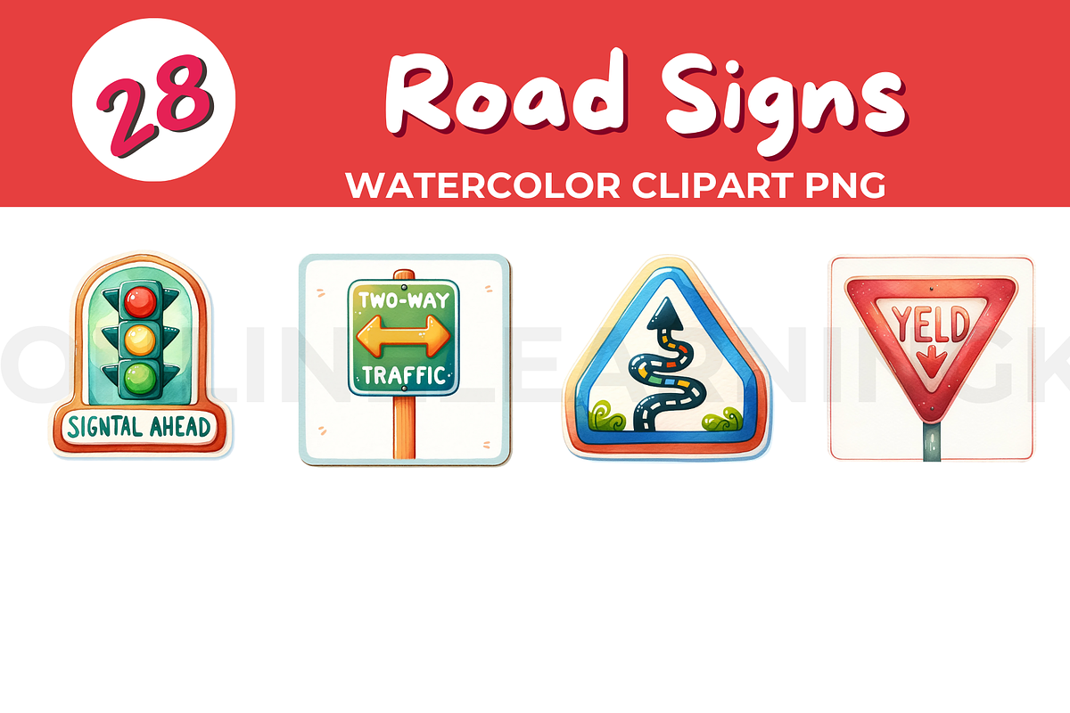 Traffic and Road Safety-Street Signs, an Object Illustration by John_Walker (Photo 2 of 3)