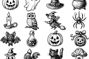 Halloween Witchcraft Clipart, an Object Graphic by RT Studio (Thumbnail 3 of 4)