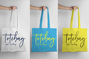 Realistic Tote Bag Mockup, a Product Mockup by Graphic Xtreme (Thumbnail 2 of 4)