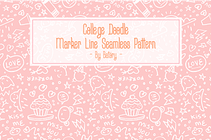 College Doodle | Seamless Pattern