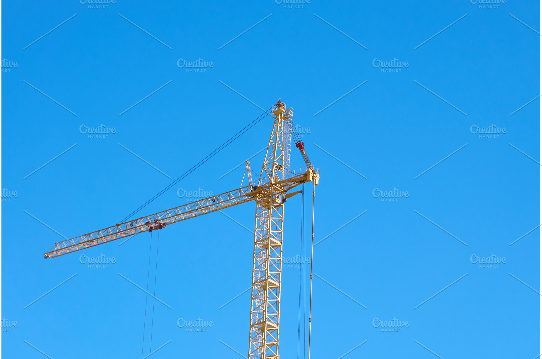 Construction crane stands tall, an Industrial Photo by darksoul72
