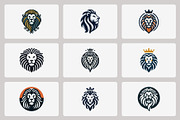 Modern Lion Mascot Logo Bundle, a Branding & Logo Template by Vectorium Studio (Thumbnail 2 of 21)