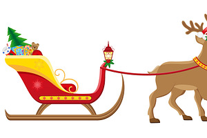 Christmas Sleigh Of Santa Claus