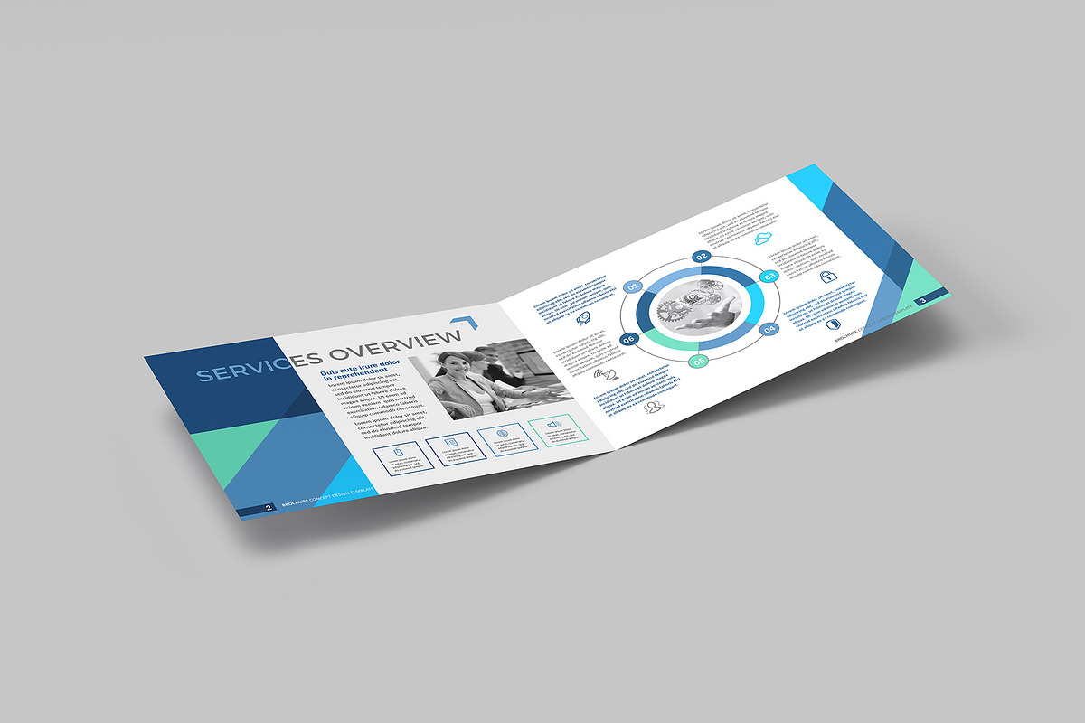 A4 Landscape Bi-Fold Brochure Mockup, a Books & Magazine Mockup by Illusiongraphic (Photo 2 of 17)